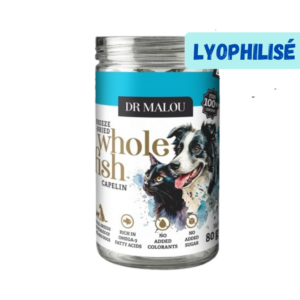 Dr Malou Capelans entiers lyophilisés – Friandises pour chiens et chats