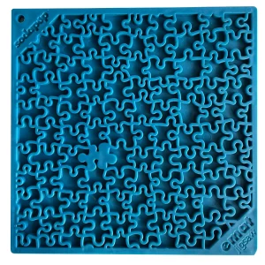 TAPIS DE LÉCHAGE SODAPUP- MOTIF PUZZLE BLEU