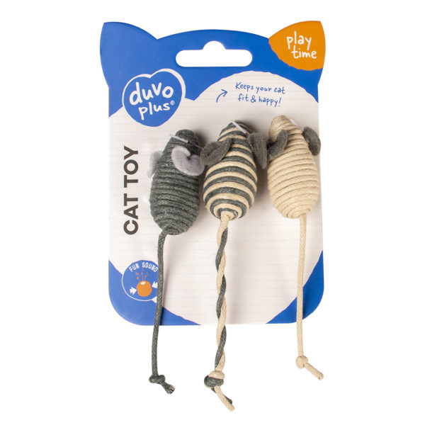 Petites souris en corde et coton – Image 2