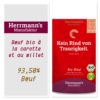 Bœuf biologique aux carottes et au millet 100 gr Herrmann's