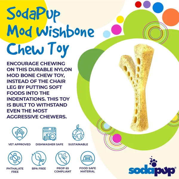 MOD Wishbone Jouet à mâcher en nylon ultra durable  Y Soda  Pup – Image 6