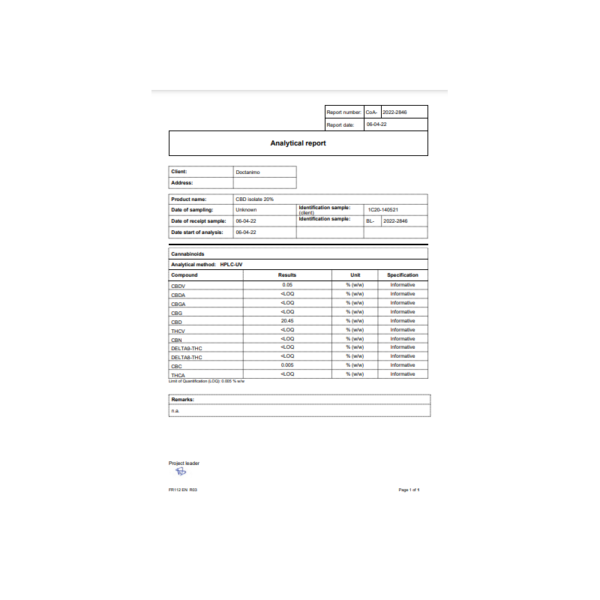Huile Bio de CBD - Chien Doctanimo – Image 2