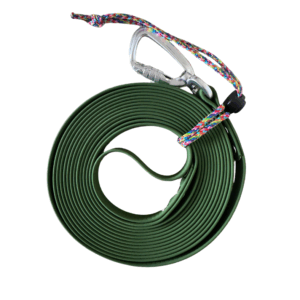 Longe Biothane Hexa 5 m /16 mm Alu Securité Olive