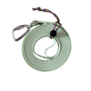 Longe  Hexa 5 m /20 mm  Vert Pastel Mousqueton Sécurisé Alu