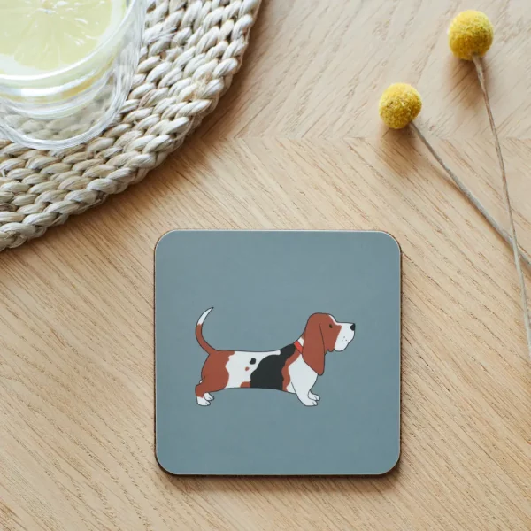 Sous verre Basset Hound