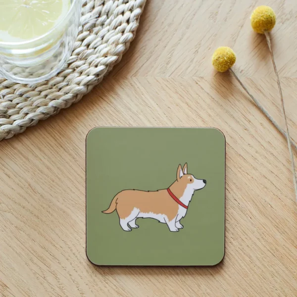 Sous verre Corgi assis