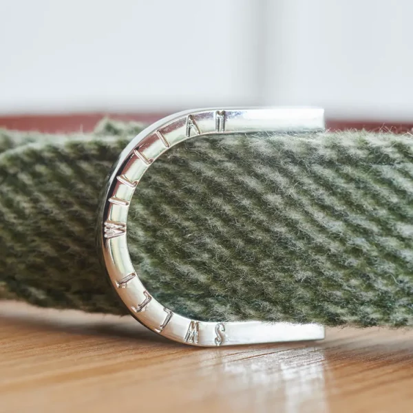 Collier pour chien - Vert  Tweed – Image 3