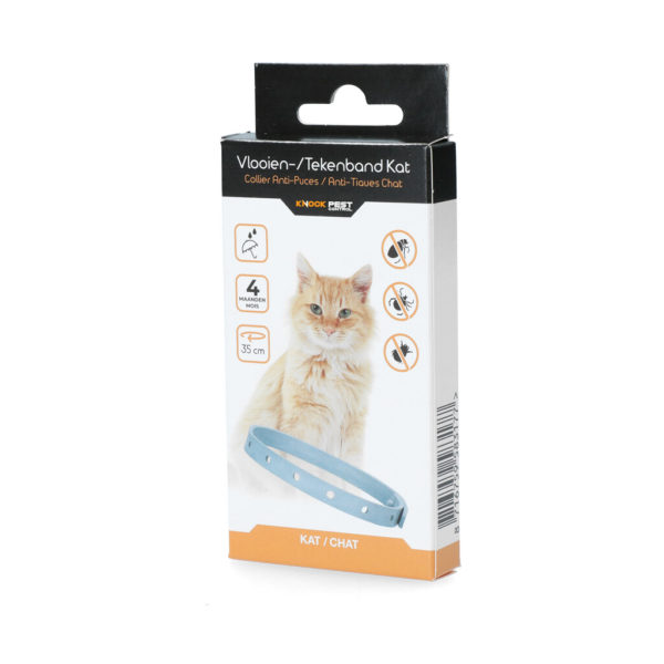 Knock Pest Anti Puces et  Tiques  Collier Chat 35 cm