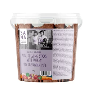 Fantastic détartrant dinde à la biotine et l'huile graine de lin Sana (seau 500 gr )