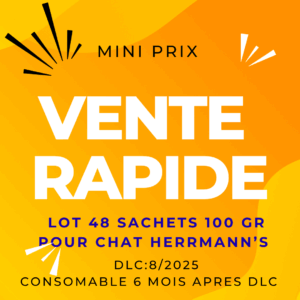 lot vente rapide 48 sachet 100 gr Herrman's