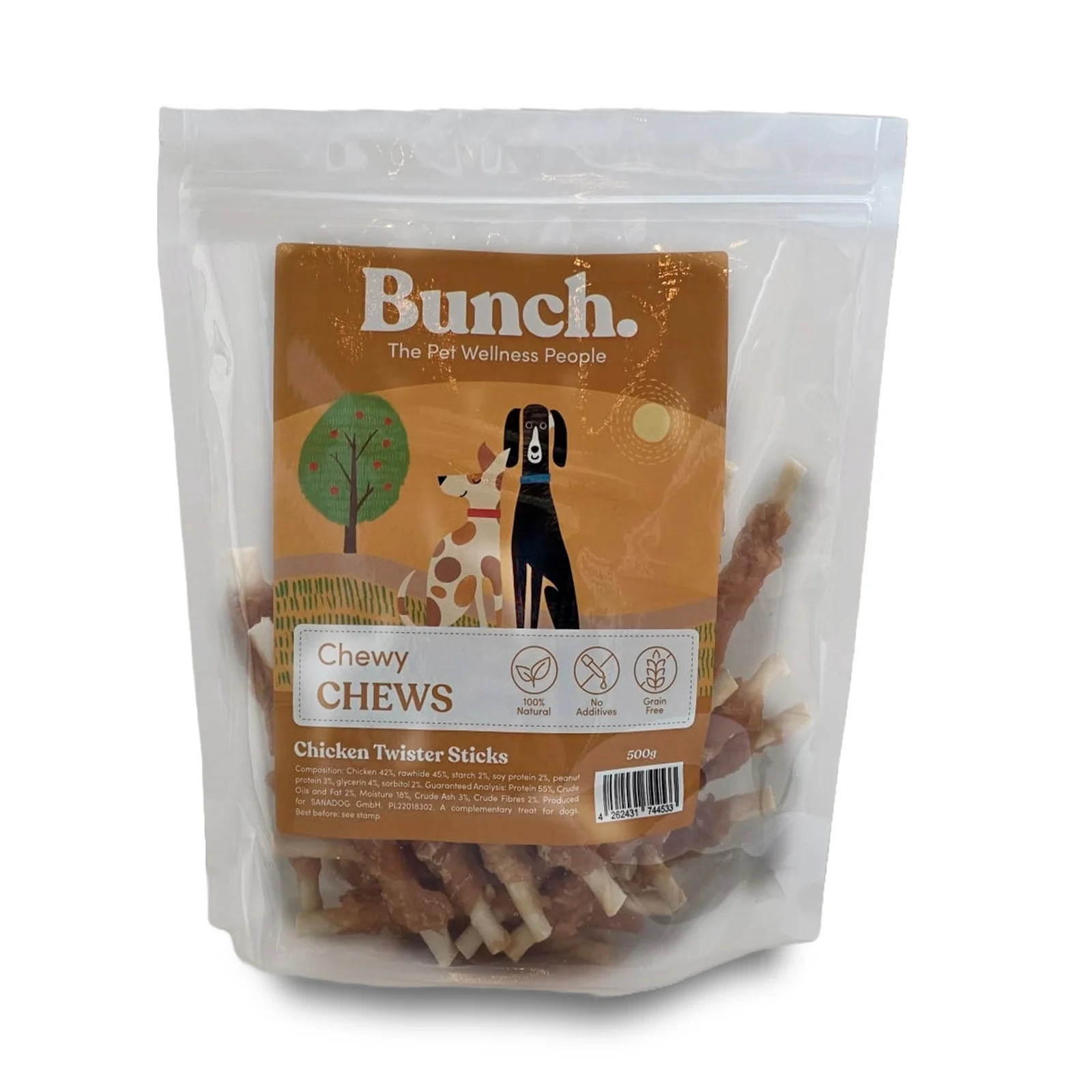 Twist de peau de boeuf au poulet 500 gr Bunch – Image 2