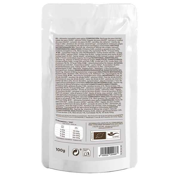 Michi Mimos BIO (Dinde et Saumon) Puromenu – Image 2