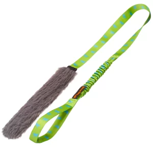 Faux Fur Bungee Chaser vert Tug-E-Nuff