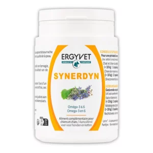 ERGYVET Synerdyn - Oméga 3 & 6 pour Chien et Chat - 60 capsules